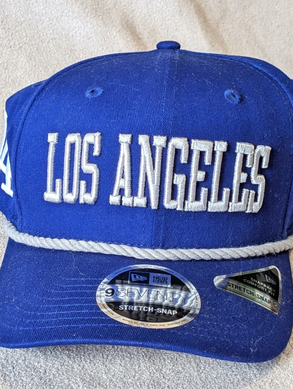 New Era LA Dodgers stretch-snap ball cap